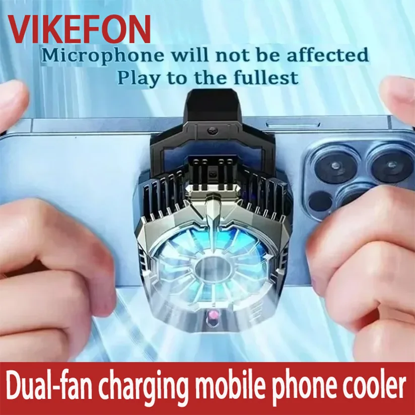 phone cooler Magnetic Mobile Phone Cooling Radiator Fan Two Speed Adjustable Semiconductor Ice Sealed Radiator IPhone Samsung Xiaomi