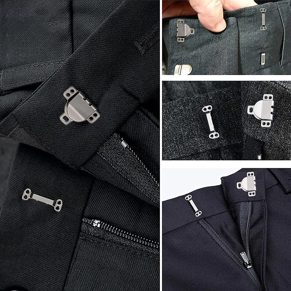 SYEYCW 24 Paia Chiusure per Pantaloni a Gancio e Barra, Chiusure a Gancio e Occhio per Vestiti, per Cucire, Riparare Abiti, Pantaloni, Gonne, Reggiseno, Progetti di Artigianato Artistico Fai Da Te