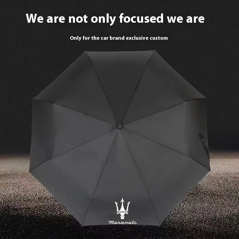 For Maserati Ghibli Levante Quattroporte GranTurismo MC20 Spyder Grecale Coupe Car Automatic Folding Windproof Sunshade Umbrella