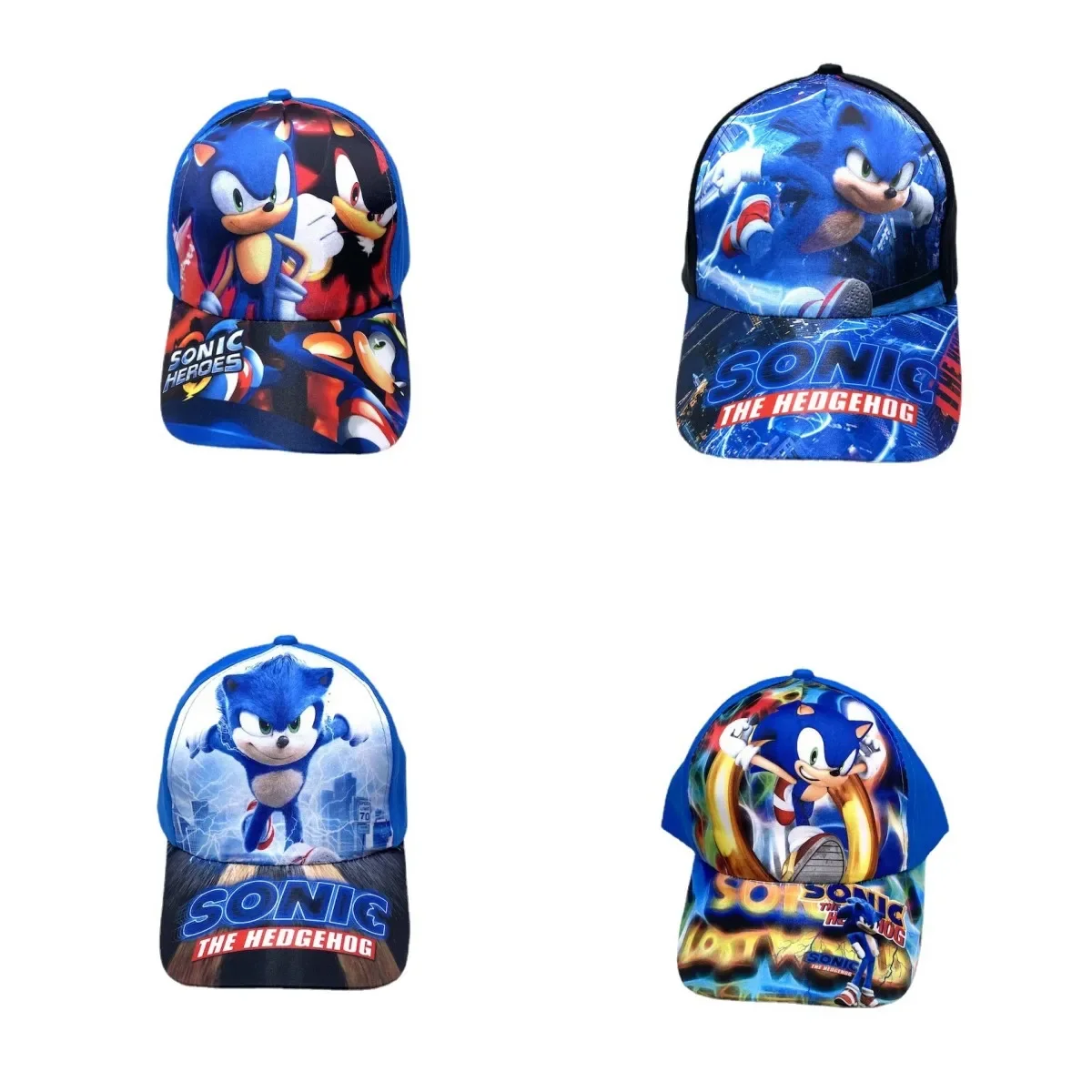 Explosive Sonic The Hedgehog Sonic Boy Anime Character Children's Hat Men and Women Baseball Cap Cap Birthday Gift