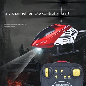 RC Helicopter 2.4G Aircraft 3.5CH  RC Plane With Led Light Anti-collision Durable Alloy Toys For Beginner Kids Boys Gifts Toys 3