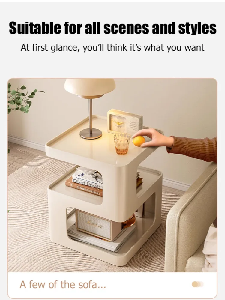 Modern Side Table Living Room Furniture Bedside coffee table storage rack Small Apartment side end table lift top coffee table