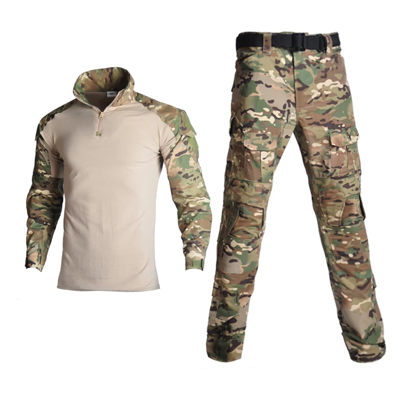 

Hanye camouflage suit, men's long sleeved tactical frog suit, military training suit, outdoor autumn new formal camouflage suit