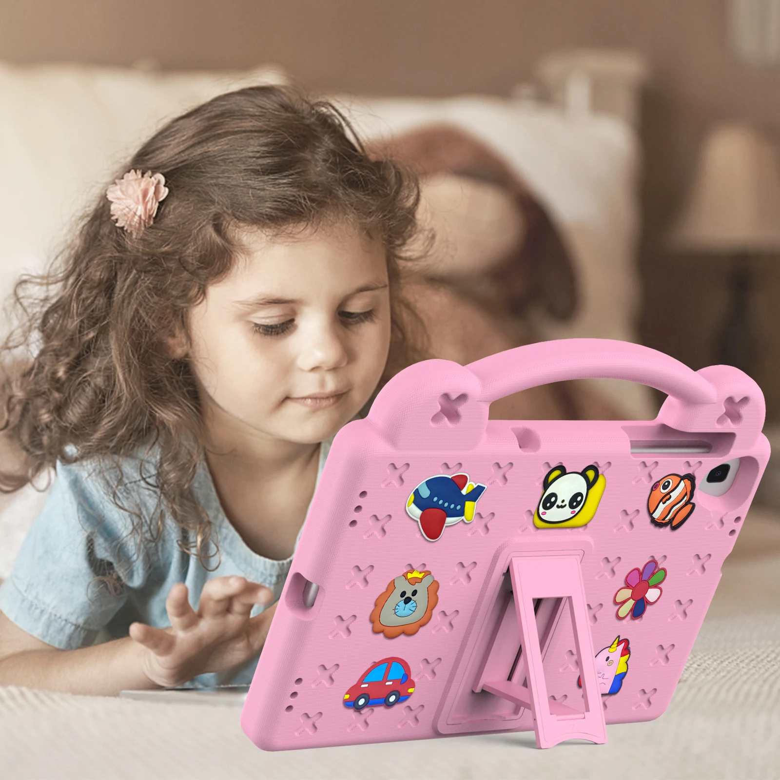 para samsung galaxy tab um caso crianças tablet eva espuma suporte capa para taba polegada