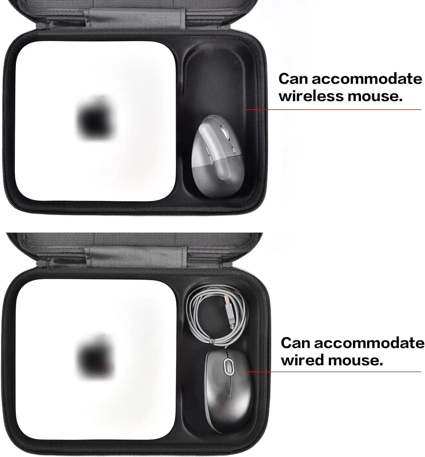 Desk Organizer Storage Organizer Case Compatible with Apple Mac Mini M2/ Mac Mini M1 & Previous Model Desktop Computer Electronics Organizer