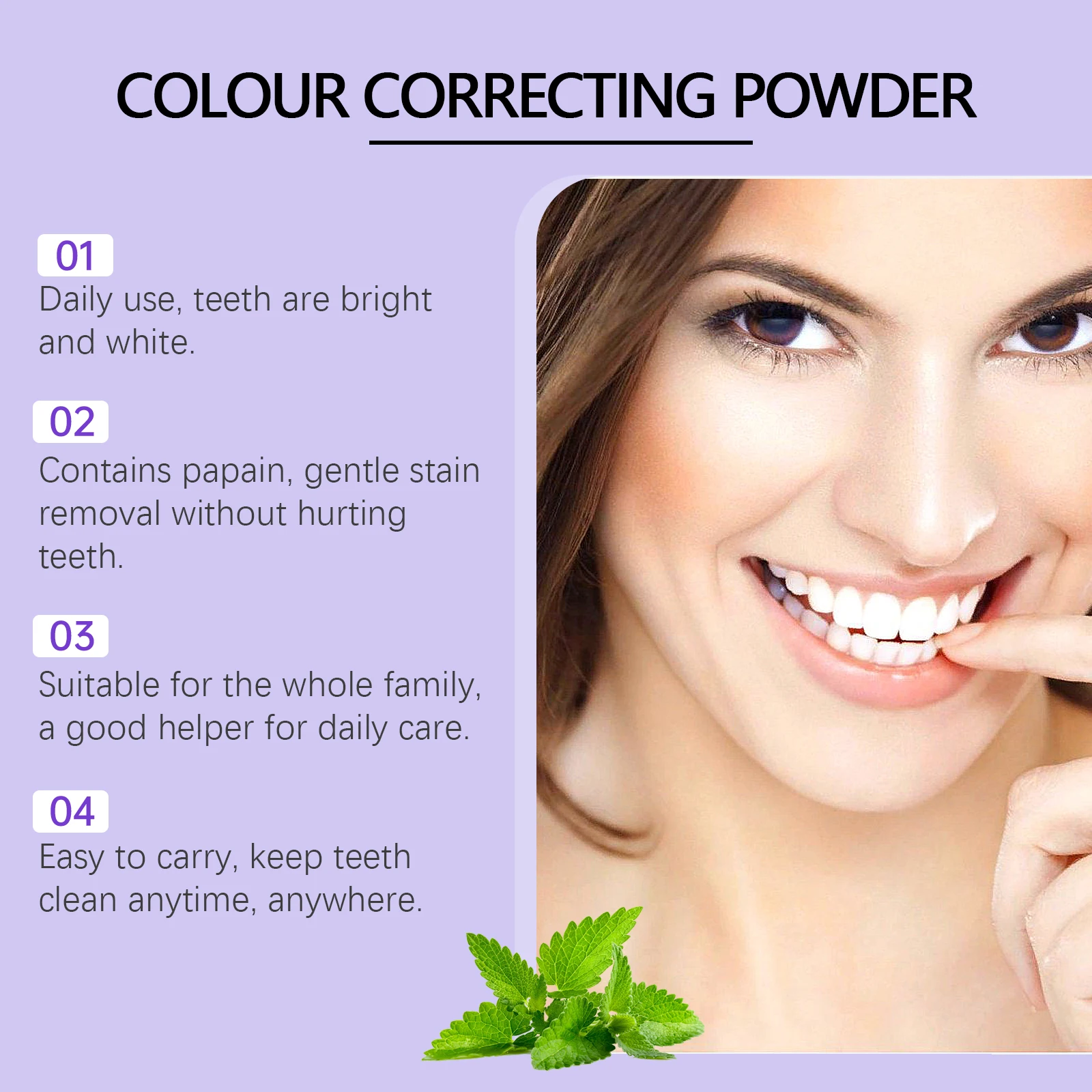 Teeth Whitening Powder Cleaning Plaque Remover Oral Care