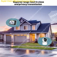 Детская 5-дюймовая видеоняня с удаленной камерой с поворотом и наклоном и масштабированием и аудио. Двусторонний разговор, режим VOX, колыбельные, детский телефон — изображение 6