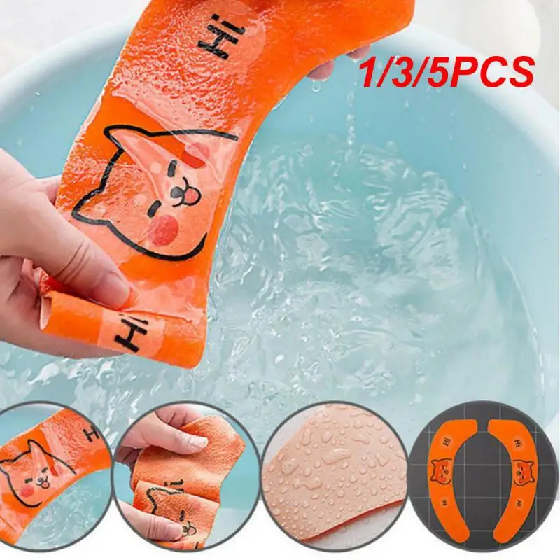 1/3/5Pcs Coprisedile Universale Per Wc Soft Cartoon Wc Paste Toilet Sticky Seat Pad Lavabile Scaldino Per Bagno Coprisedile