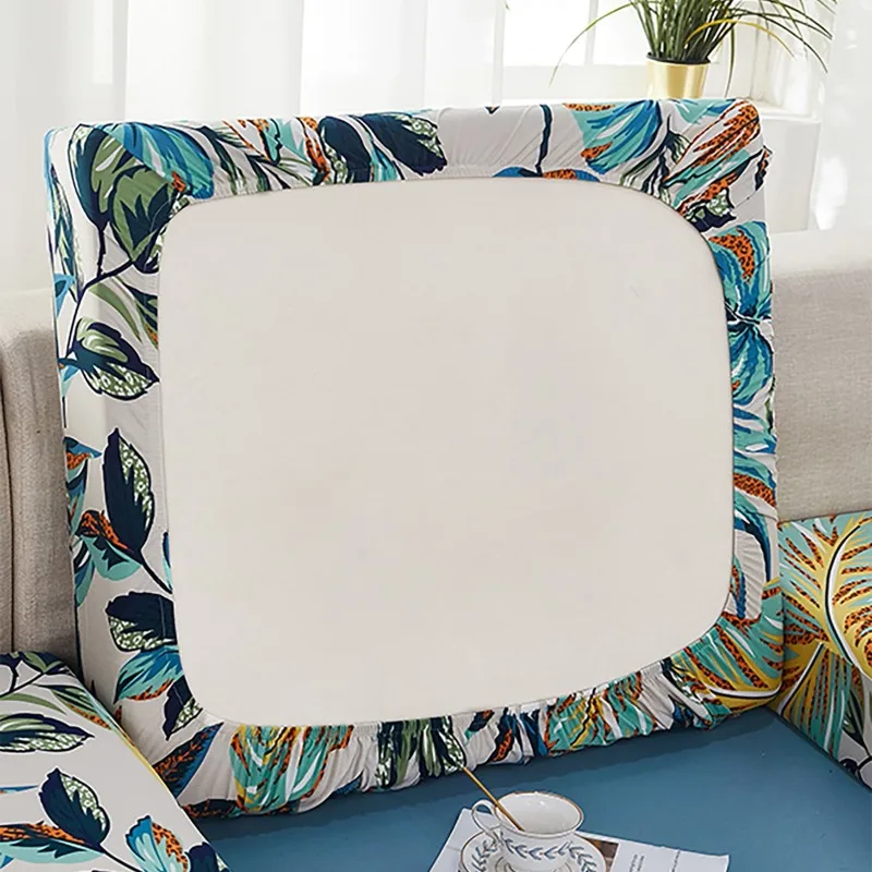 Tropical Leaf Print Waterproof Stretch Outdoor Sofa Covers - Patio Furniture Protectors Slipcovers