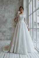 vestidos de novia  Customize To Measures Wedding Dress Long Sleeves Lace Appliques Princess For Women Customize To Measurs 2024 1