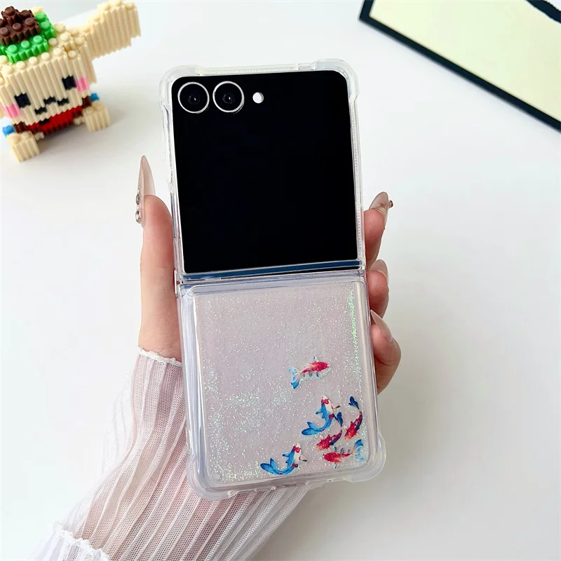 Luxury Glitter Quicksand Hearts Phone Case with Dynamic Glossy Sequins