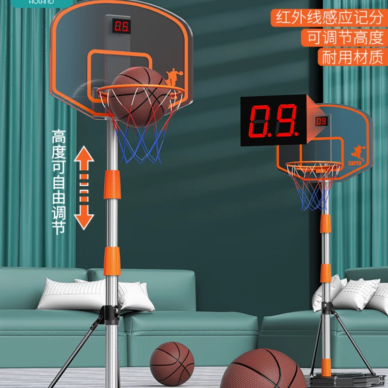 

Basketball Hoop Shooting Frame Indoor Home Rim Adjustable Baby Boy Sports Educational Basketball Stand Toys