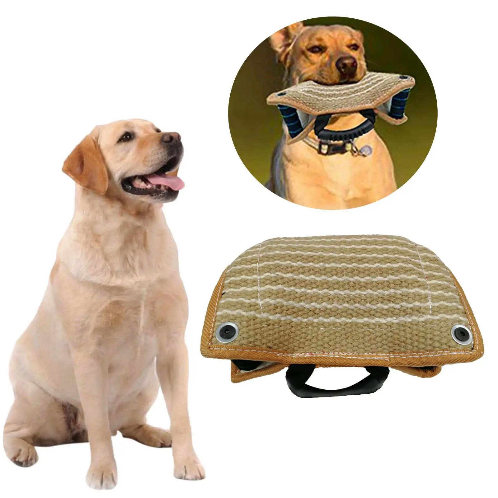 

Dog Bite Pillow Tug Toy Interactive Training Trainer Biting Pillow Wedge