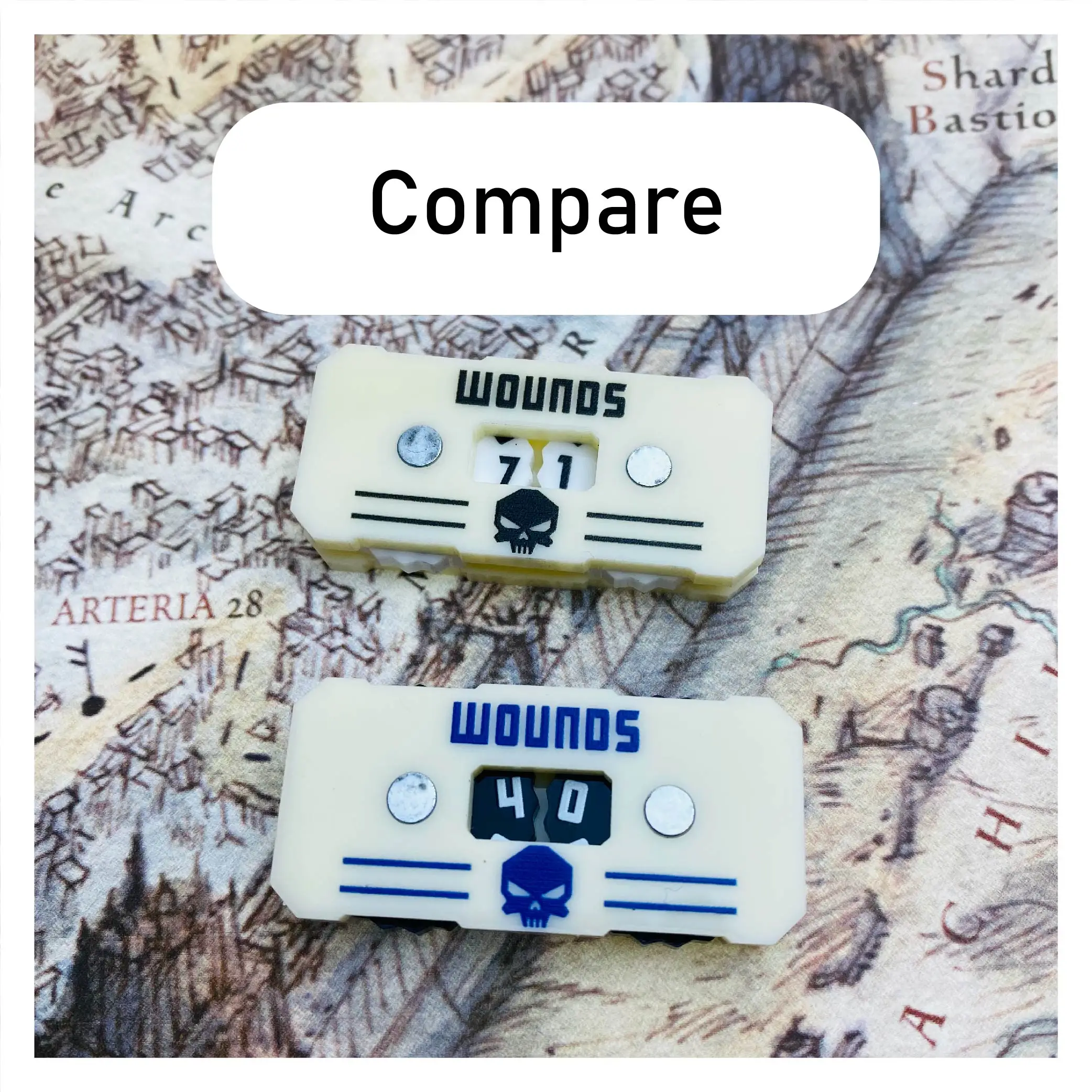 41x20x9mm Wound Tracker 00-99 1 tracker No Painting Requirement Life Tracker 5