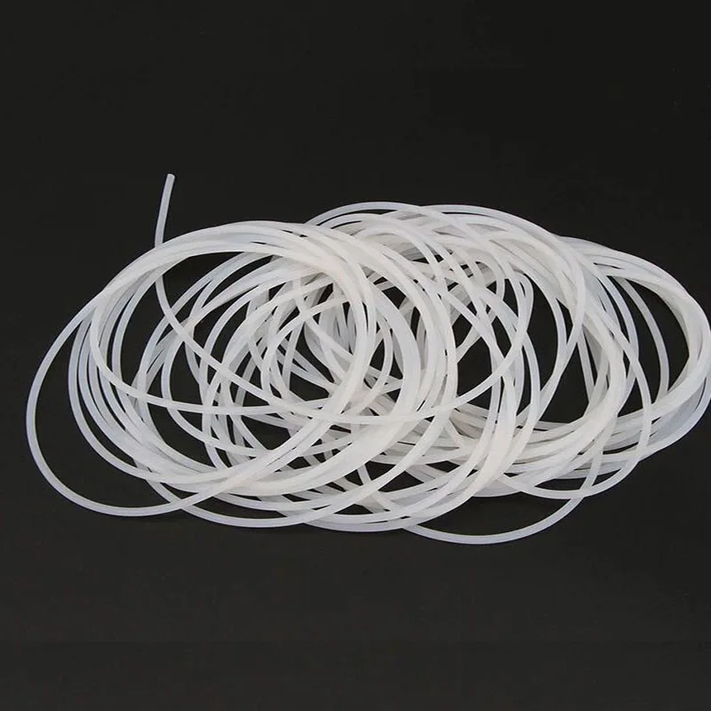 1mm-9.5mm O-shaped Silicone Strip Flame Retardant Solid Round Strip Waterproof Transparent Soft Rubber Strip Sealing Strip sealing strip rubber seal strip silicone seal strip
