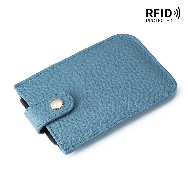 Slim Card Case Thin Card Holder Minimalist Credit Sleeve with RFID Blocking Strong Magnetic Back Pocket Mens Wallet