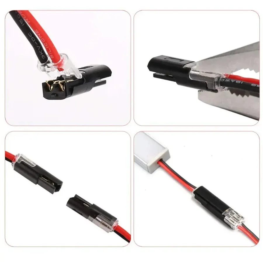 

10 шт., 2-контактный разъем для автомобильного провода