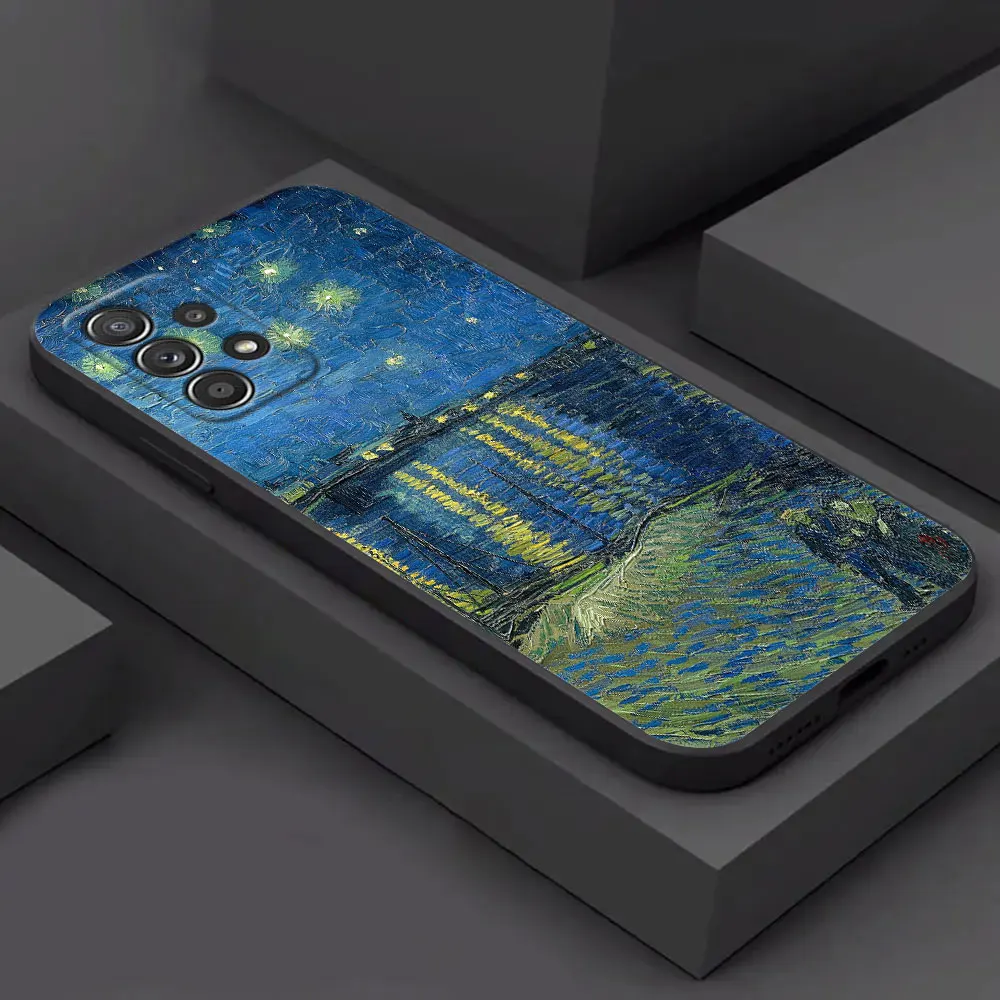 Van Gogh Starry Night Oil Painting Design Phone Case Cover