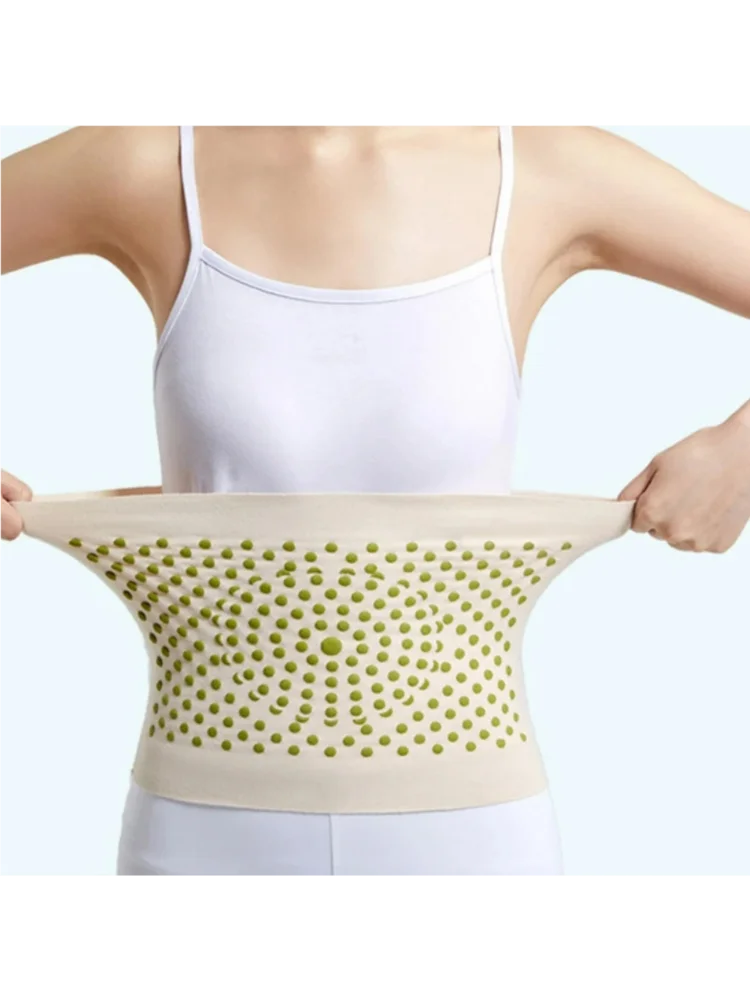 따뜻한 허리띠 자가발열 쑥 허리 벨트 허리 워머 탄력성 열 벨트 신장 벨트 온열 허리 지지대