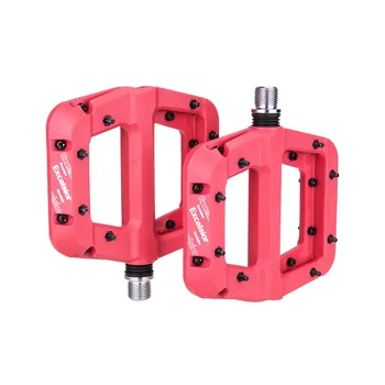 MTB Bici Da Strada In Fibra di Nylon 2 Cuscinetti Pedali Bici Ultraleggera Pedale Sigillato Anti-scivolo Piede Grande XC AM BMX Bici 12mm Asse Pedali Piatti