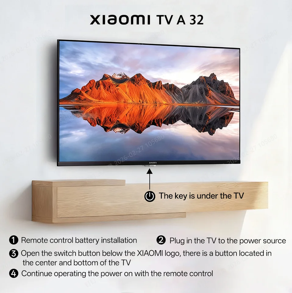 Xiaomi TV A 32, Compact Size With Colorful Screen, Dynamic Sound