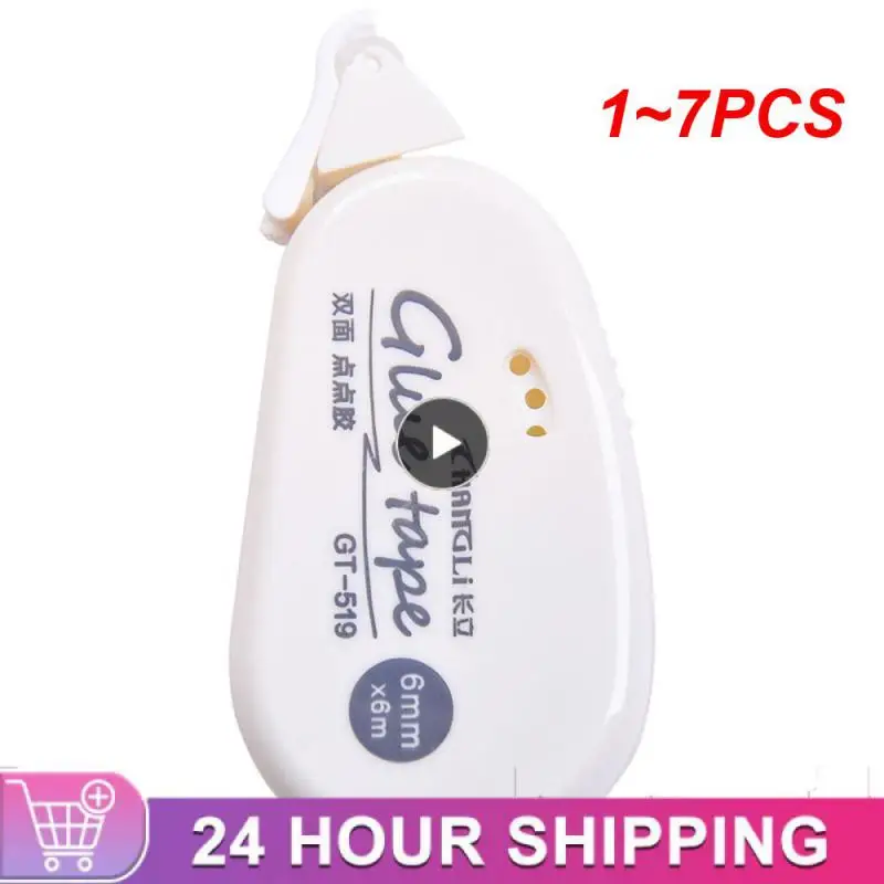 

1 ~ 7 шт. 6 м * 6 мм двухсторонний клей для скрапбукинга коллажа фотоальбома школьные канцелярские принадлежности ролик