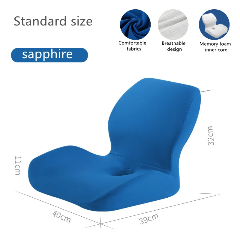Comfort Seat Back Cushion Memory Foam Chair Cushion For Back Waist Pain Relief Protect Lumbar Cushion Orthopedic Pillow Car Seat