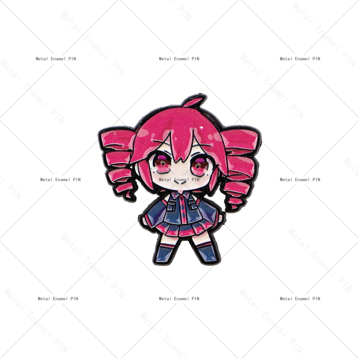 Chic Singer Girl Enamel Pin - Cute Fashion Accessory for Backpacks, Clothes & Gifts