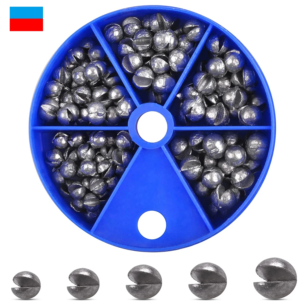 215PCS Fishing Weights Sinkers Assortment Split Shot Fishing Weights
