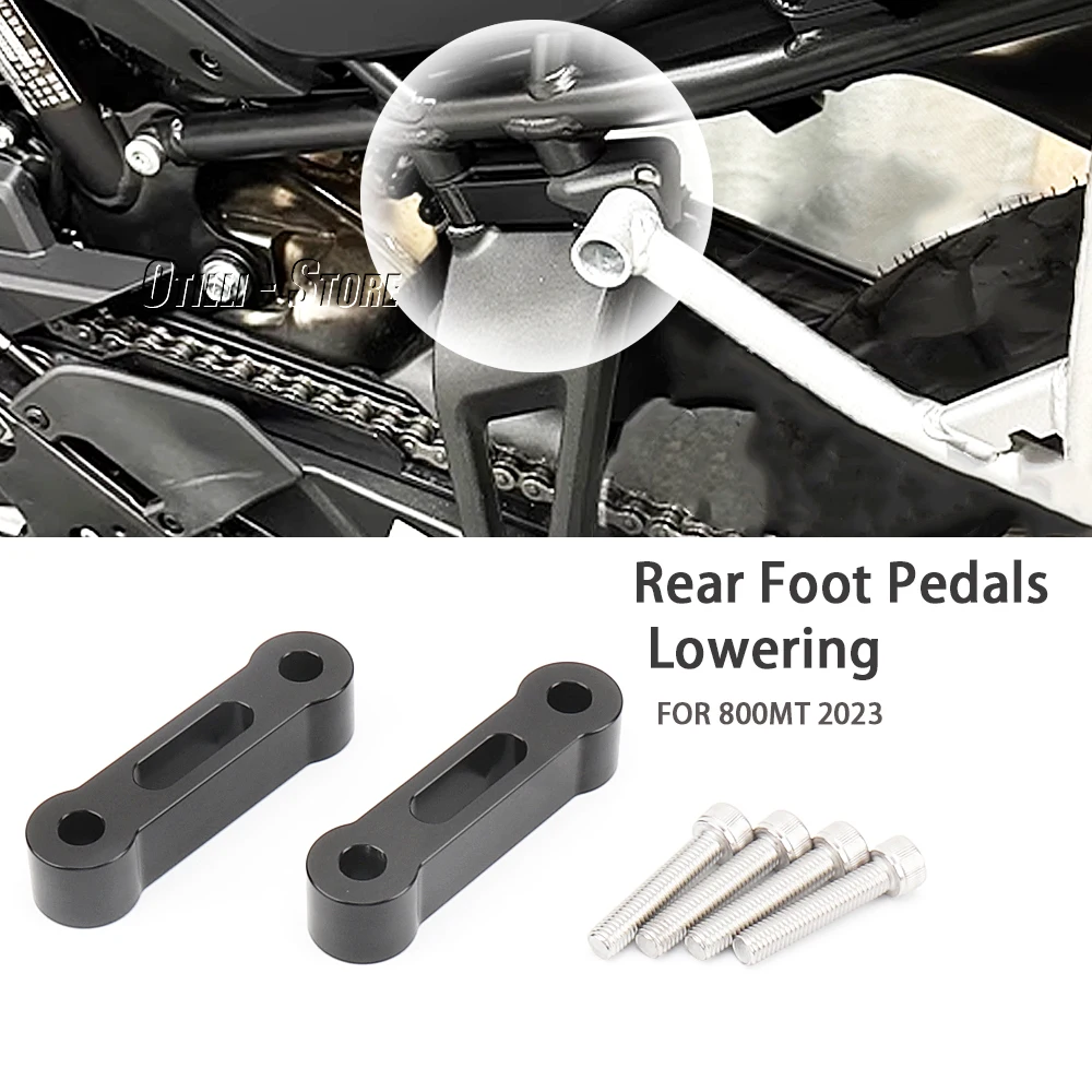 

For CFMOTO 800 MT 800MT 800mt 2023 Motorcycle Anti-rust Wear-resistant Rear Foot Peg Rest Footpegs Lowering Kit Bracket A Pair