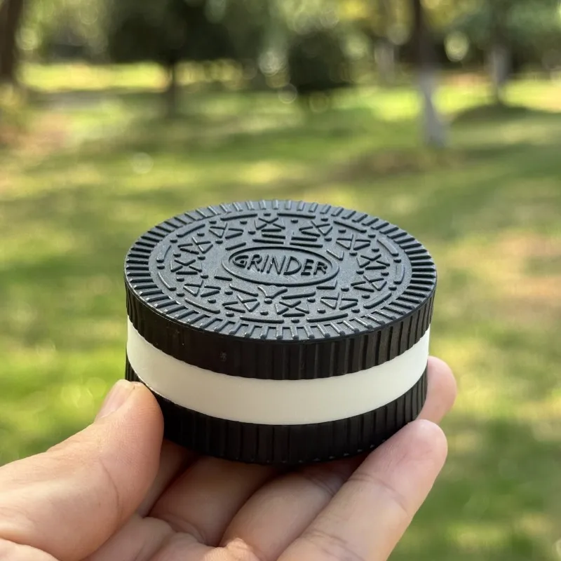 Customizable Biscuit-Shaped Herb Grinder & Spice Crusher for Kitchen and Smoking Accessories