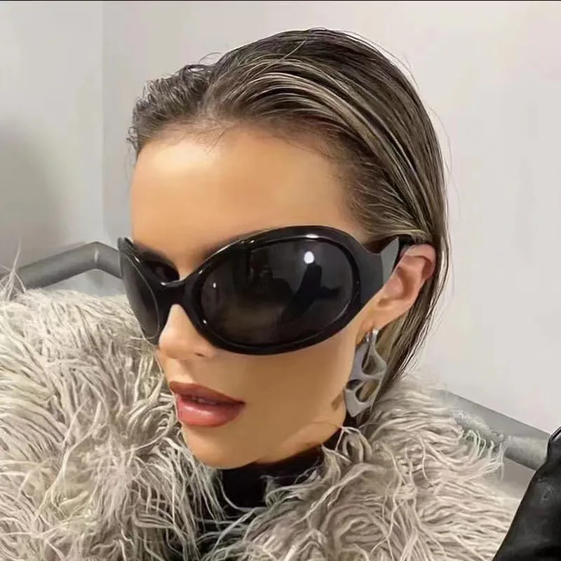 

Fashion Y2K Punk Polarized Large Frame Sunglasses Women Luxury Party Personality Vintage Fishing UV400 Sun Glasses Cycling