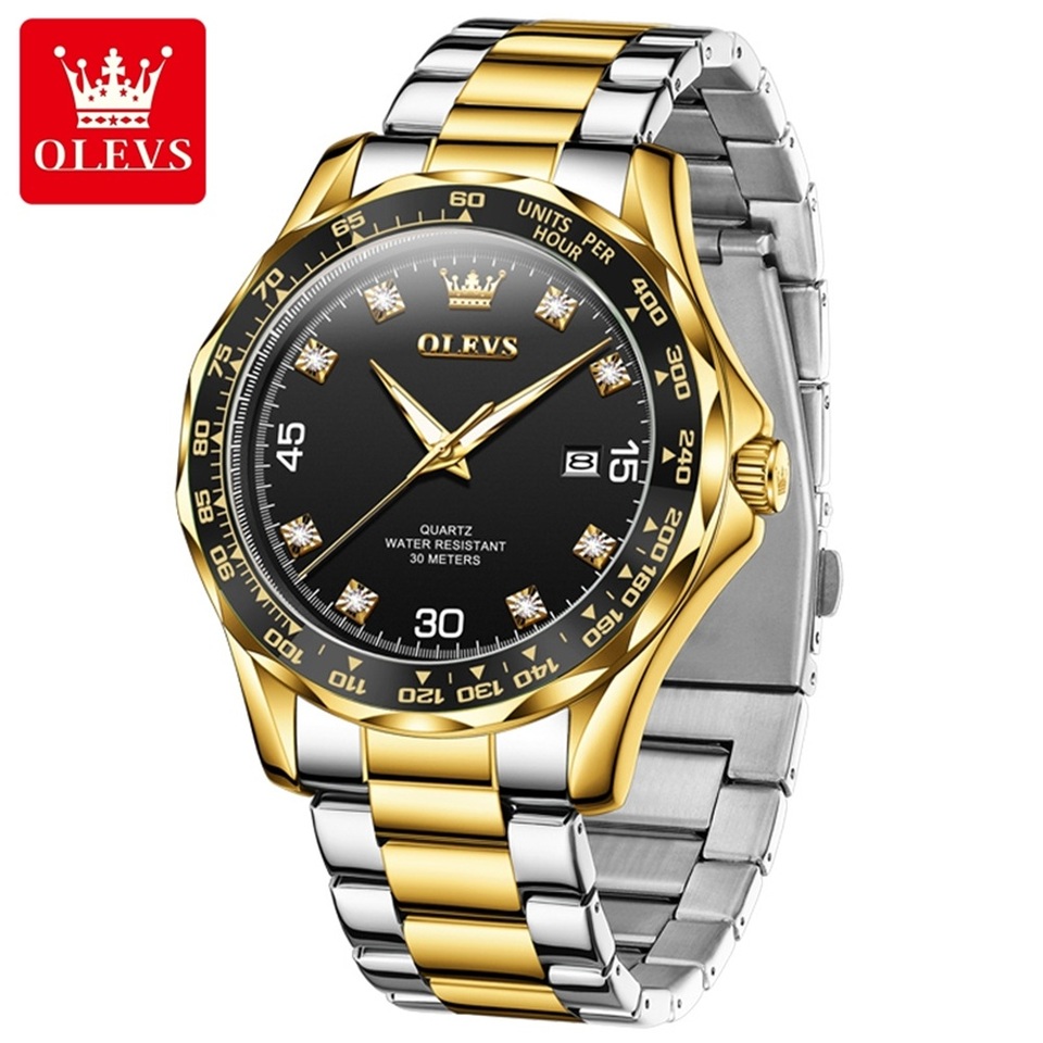 OLEVS 9988 Men's Watches Waterproof Luxury Fashion Trend Chronograph Luminous Men Wristwatches Simple Stainless Watch