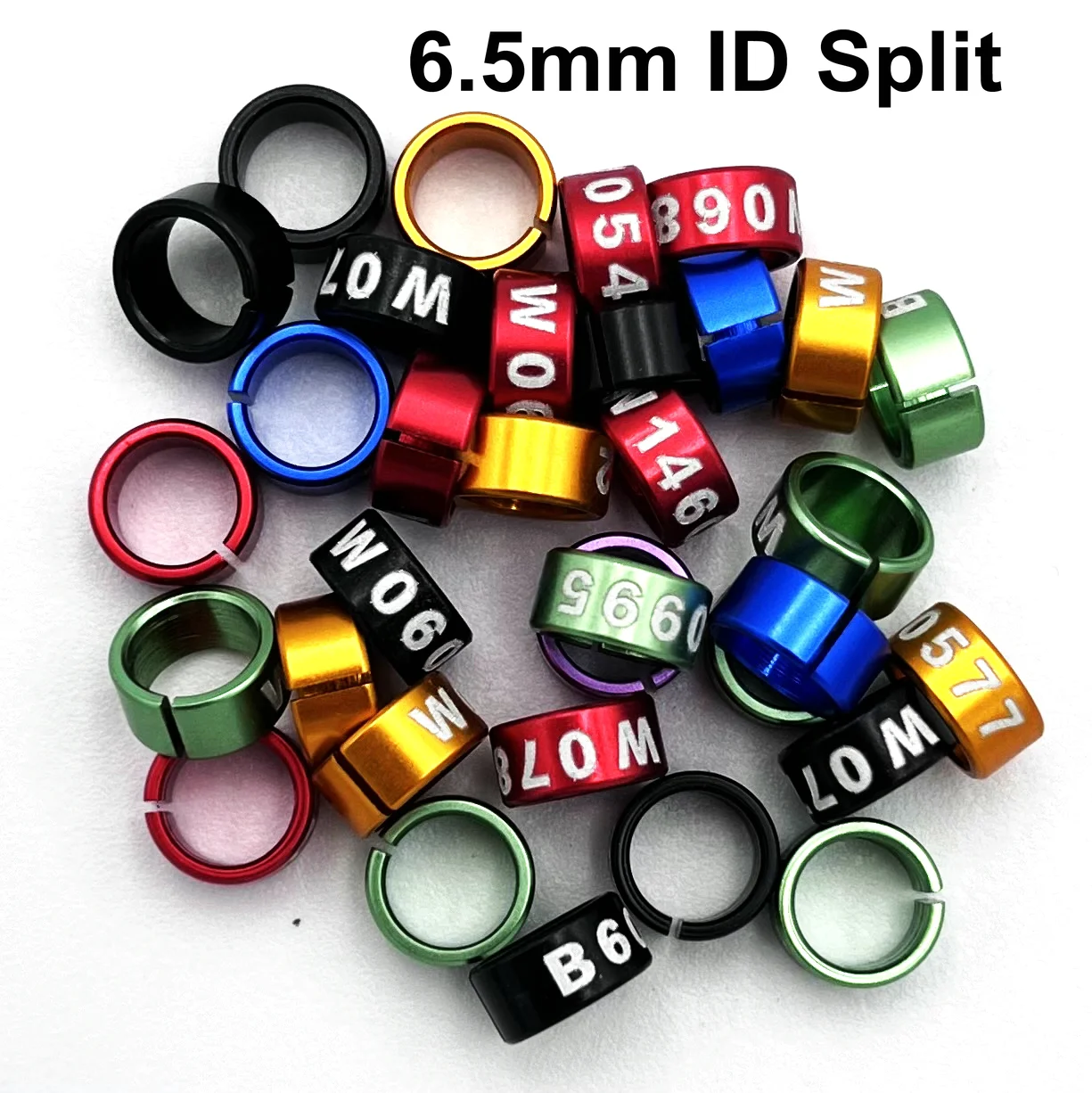 Rings Clip Leg Bands Purple 100Pcs Poultry Bird Du... - Grandado