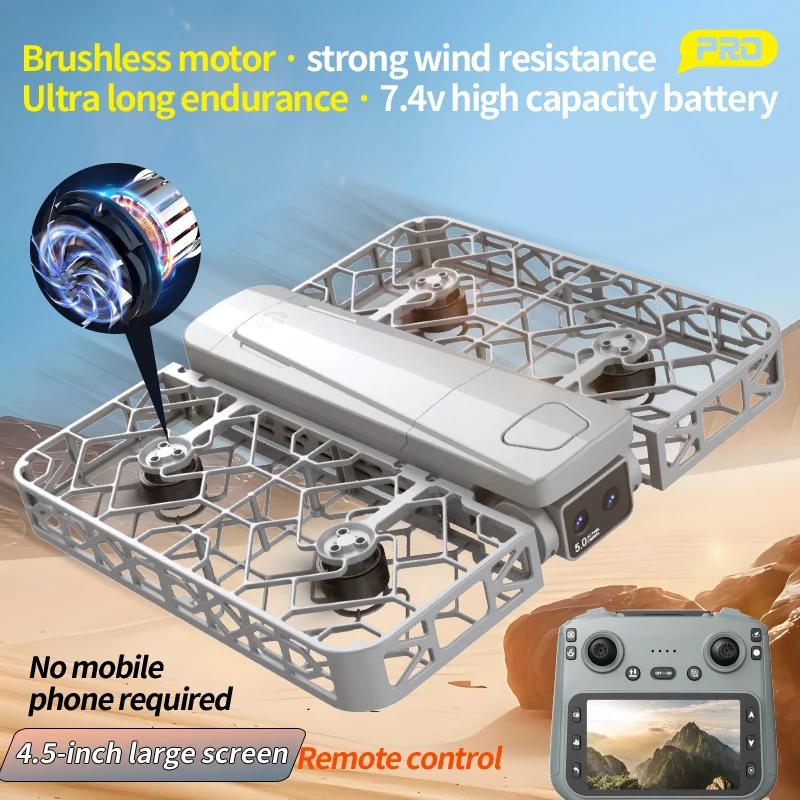 S161 MAX Drone 4K Professional HD Camera Brushless WIFI FPV Optical flow positioning Video UAV 4.5 Inch Screen Control Mini Dron