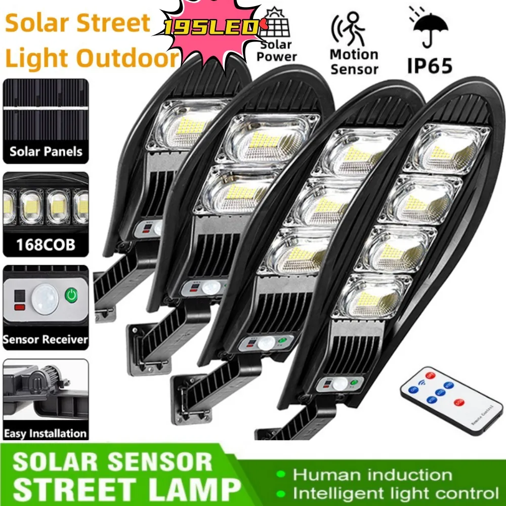 100 led solar light outdoor solar lamp powered sunlight waterproof pir motion sensor light for garden street outdoor decoration 42/90/147/195 LED Solar Lights Outdoor Lamp Powered Sunlight Waterproof PIR Motion Sensor Street Light for Garden Decoration