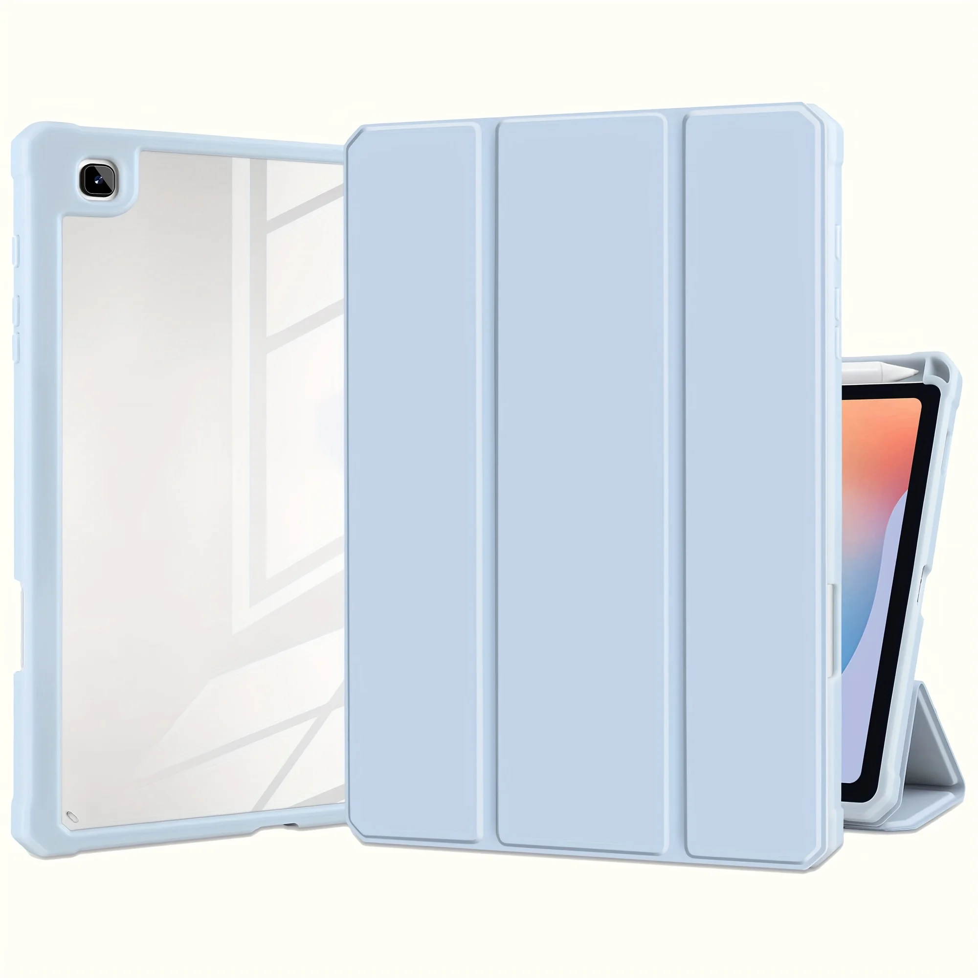 Premium Protective Case with S Pen Holder & Tri-Fold Stand for Samsung Galaxy Tab S6 Lite (10.4-Inch)