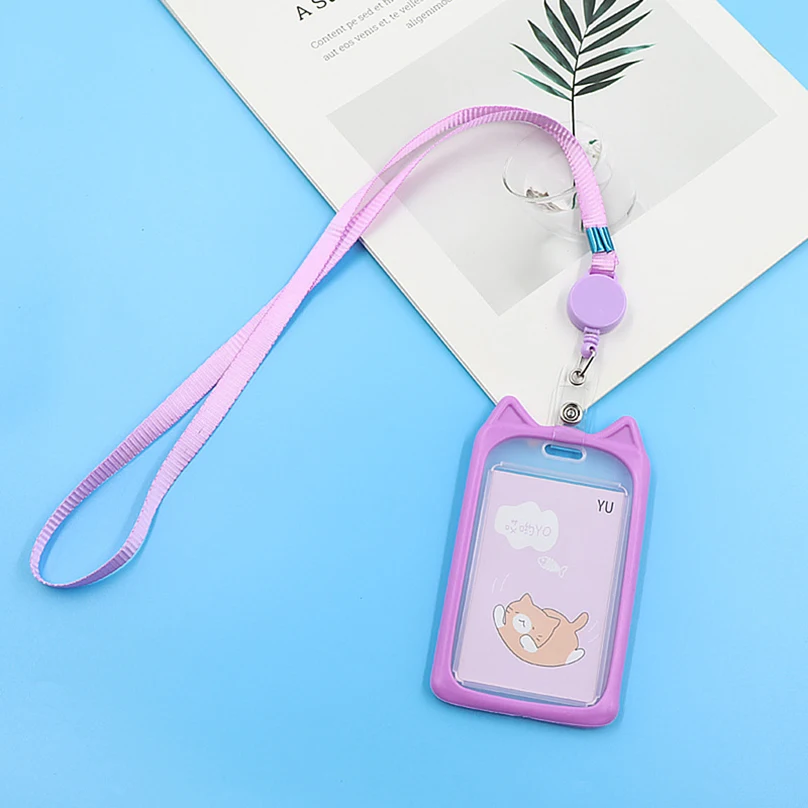 Credit card holder Card holder Card protector Idol card protector Photo card holder Kpop ID Card Holder Retractable Lanyard Work Bus Bank Photocard Protective Case Pendant Holders