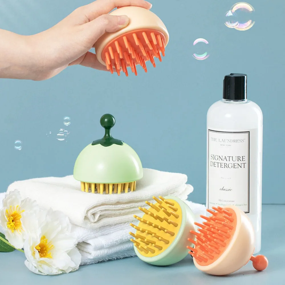 

Portable Silicone Shampoo Brush Soft Scalp Massage Brush Hair Washing Comb Shower Washing Bath Brush Hair Care Styling Tool