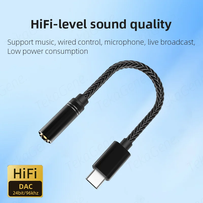 USB Type C to 3.5mm Audio Jack Headphone Adapter