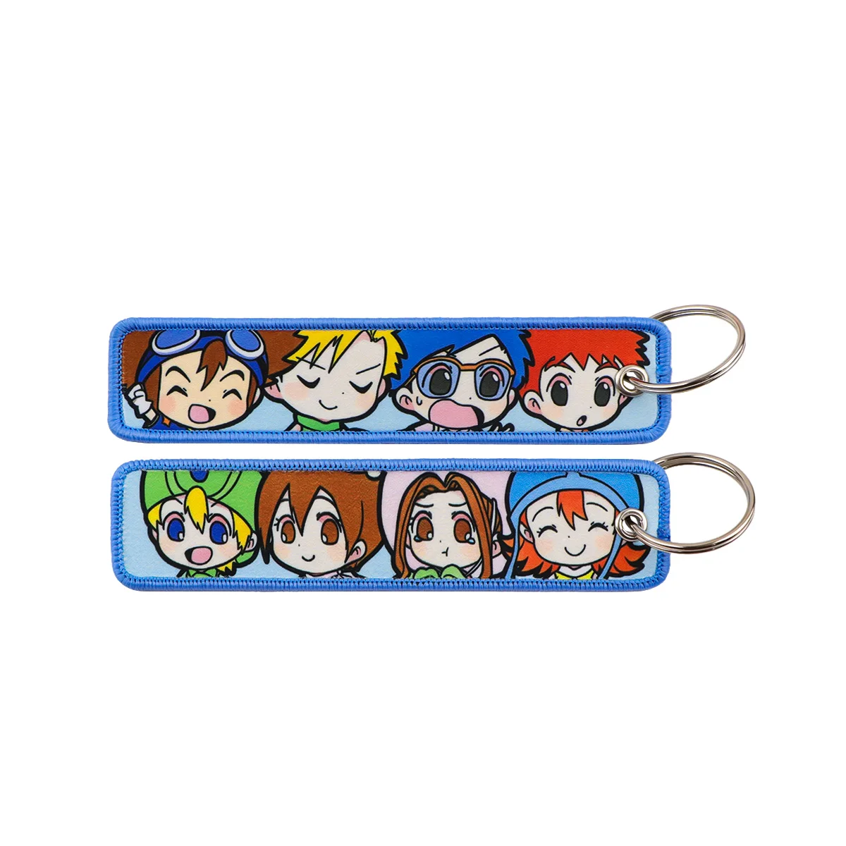Niedliche Monster-Schlüsselanhänger mit Stickerei, Manga-Schlüsselanhänger, Cartoon-Schlüsselringe für Taschen, Autos, Geschenke für Fans, Cosplay-Accessoires – Detail 9