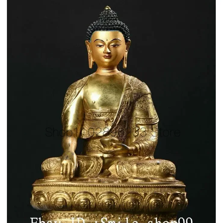 

Картина Шакьямуни Sakyamuni 11,4 "с изображением старого непальского золочения