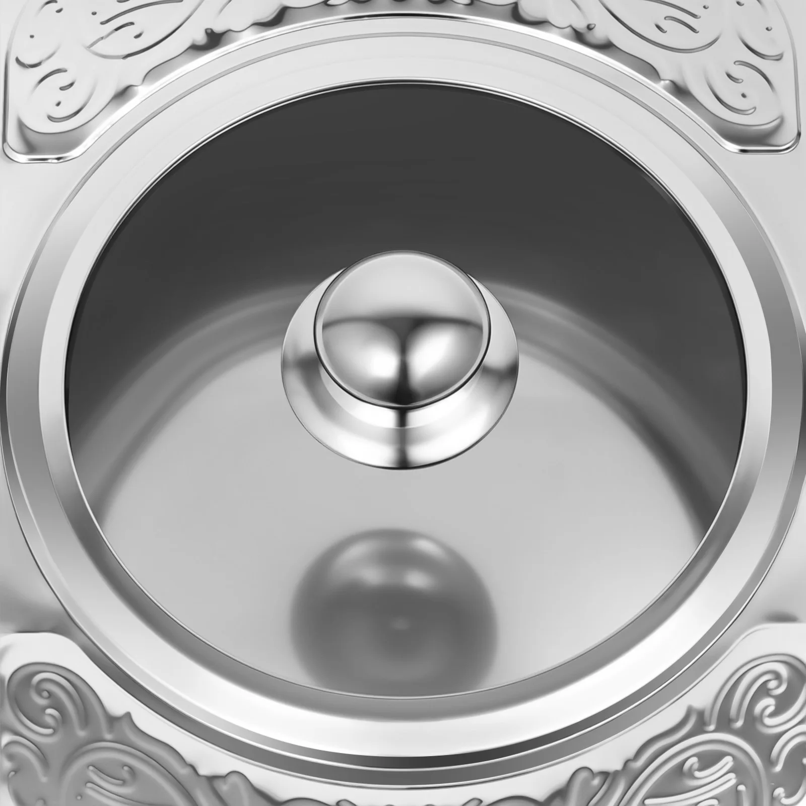 4-teiliges Edelstahl-Buffet-Servierset, Rechteckiges Chafing-Dish-Set mit Deckel für Buffets und Catering – Detail 9