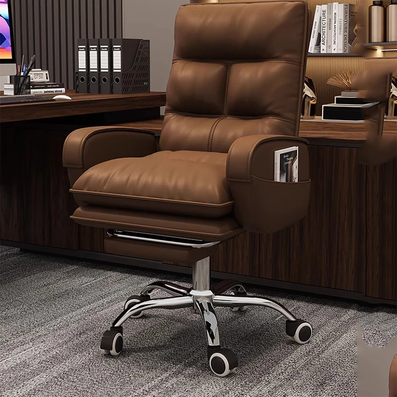

Gaming Computer Office Chair Chaise Swivel Recliner Bedroom Office Chair Leather Mobile Silla De Escritorio Luxury Furniture