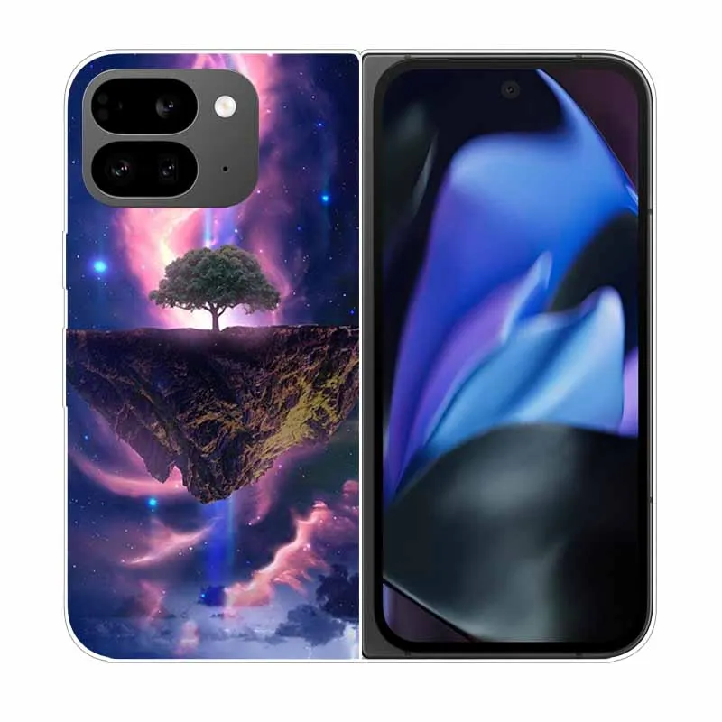 Clear Hard PC Back Cover with Cartoon Design