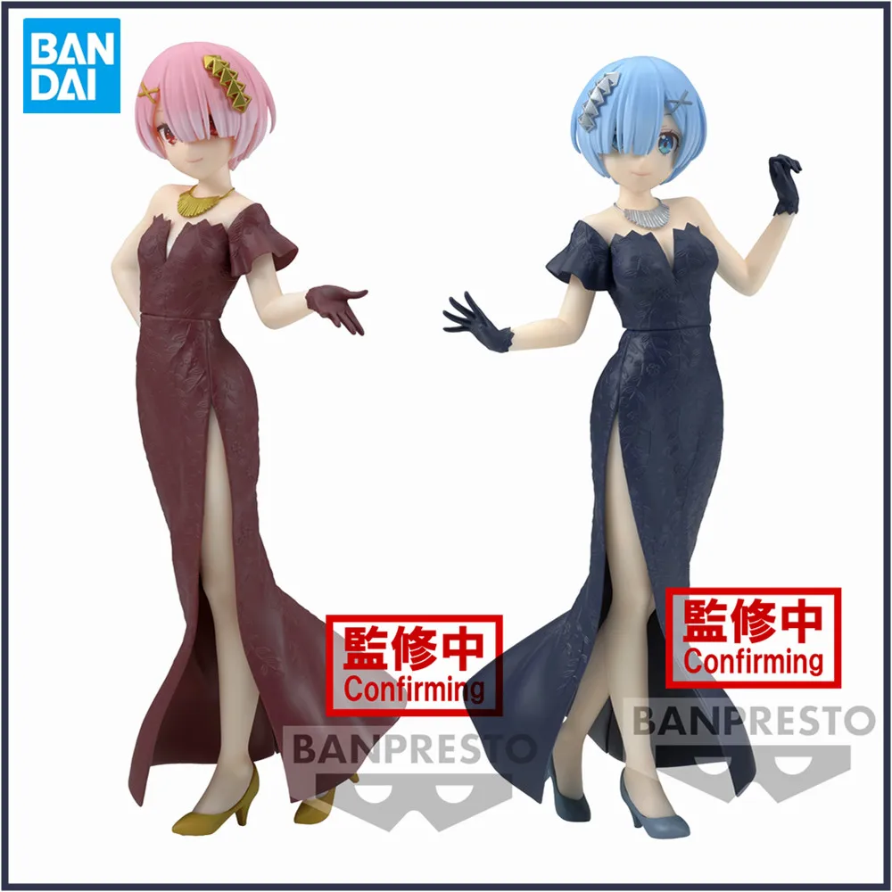 

Оригинальные фигурки из аниме «Re:Life In A Different World From Zero GLITTER & GLAMOURS Rem Ram», экшн-фигурки, подарки из ПВХ