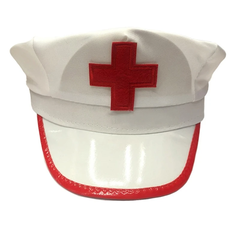 

Cosplay Doctor Hat Party Accessory Elegant Dress-up Theme Party Nurse N7YF