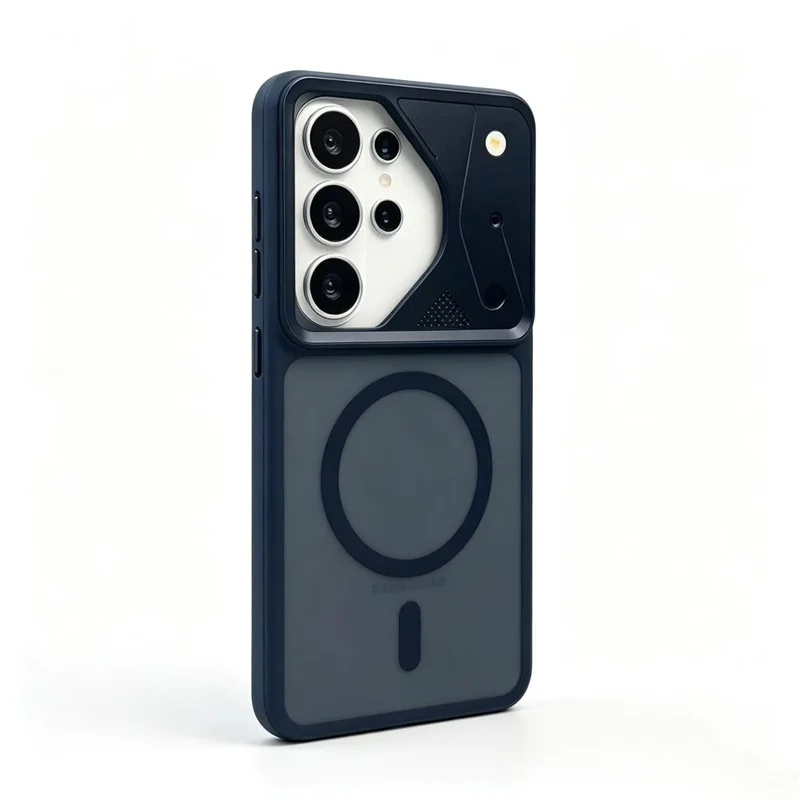 Matte Armor Magnetic Wireless Charging Phone Case - Translucent Shockproof Cover