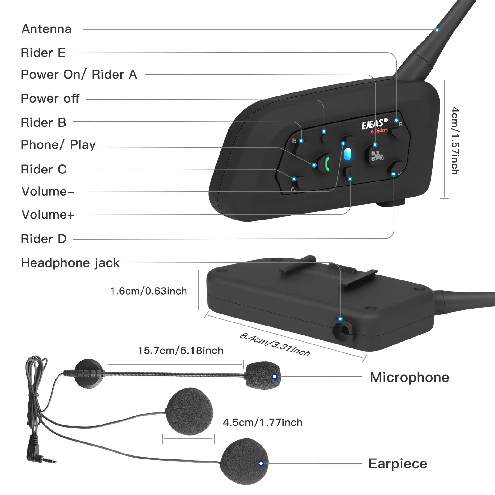 EJEAS V6    ,   Ŀ´, ̴ 2 ο, IP65   , 800M