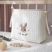 Fabric Storage Bag Ins Crib Hanging Bag Diaper Bag Baby Toy Storage Bag Diaper Bag Large-capacity Bedside 1